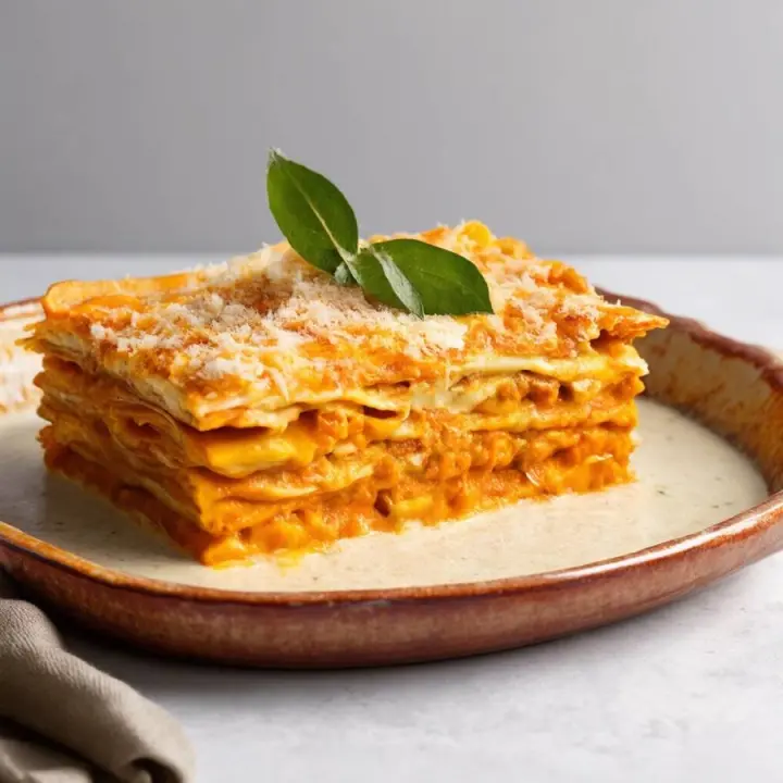 Roast pumpkin lasagne